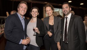 Dominic Guay (Solisco), Amandine Gauthier (Théâtre du Trident), Marie-France Boulay (TACT-Intelligence Conseil) et Patrick Huot, député de Vanier-Les Rivières.